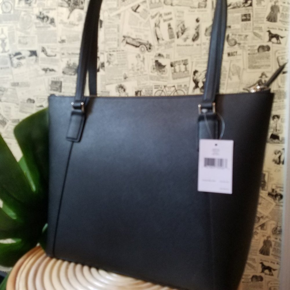 Kate Spade Cameron Large Pocket Tote Black Zipper - Picture 7 of 10
